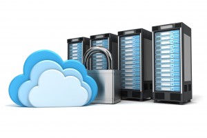 4 gesicherte Cloud Computing Server, verschlsselt